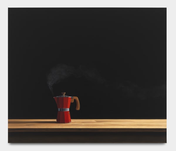 Paul Rouphail Coffee (After Philip Guston), 2023 Oil on linen 91.4 x 106.7 cm. 36 x 42 in.