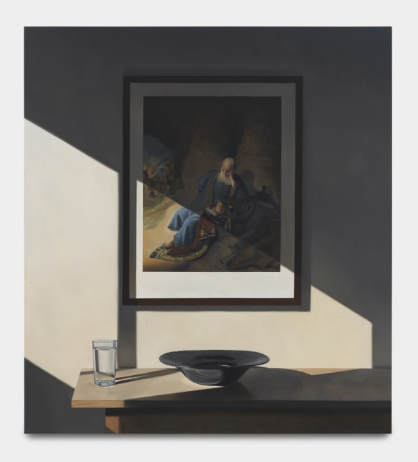 Paul Rouphail Credenza (After Rembrandt), 2023 Oil on linen 152.4 x 137.2 cm. 60 x 54 in.