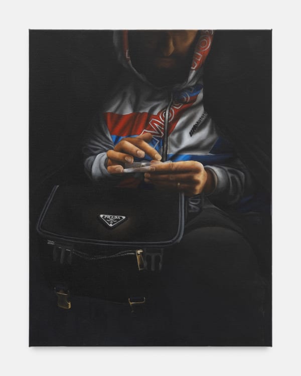 Clement Poplineau ISSAM, 2023 oil on canvas 65 x 50 x 4 cm. 25 ½ x 19 ½ x 1 ½ in.