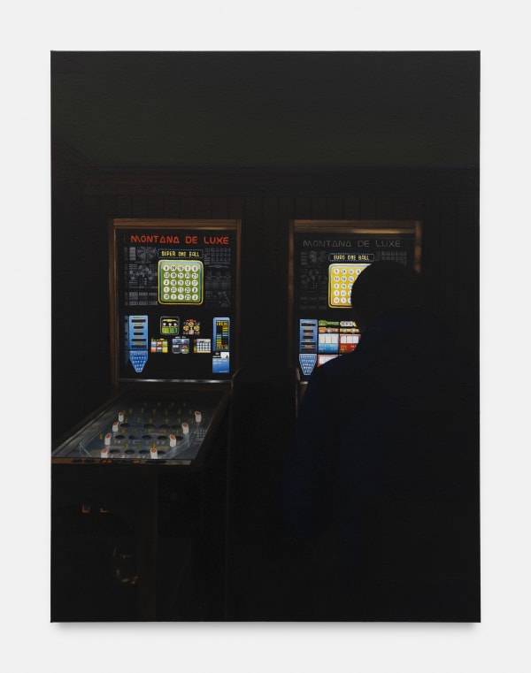 Clement Poplineau Lights , 2023 oil on canvas 100 x 75 x 4 cm. 39 ½ x 29 ½ x 1 ½ in.