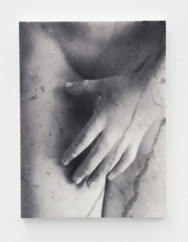 Dune Varela La Main Pudique, 2023 Photographic print on marble 33 x 24.5 cm. 13 x 9.5 in.