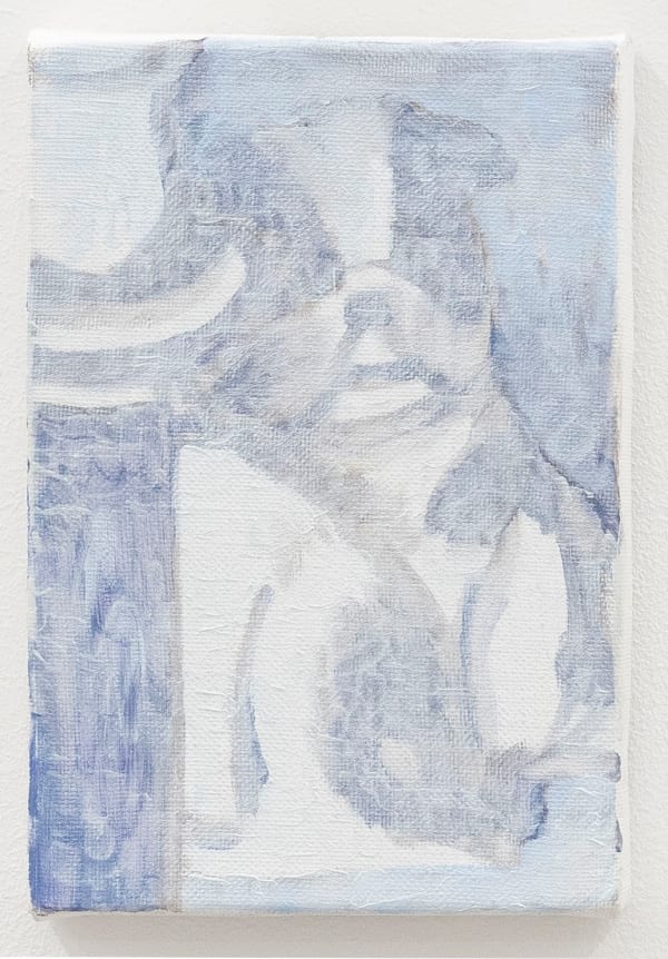 Oscar Lefebvre Lurking, 2023 Oil on canvas 18 x 12.5 cm. 7 x 5 in.