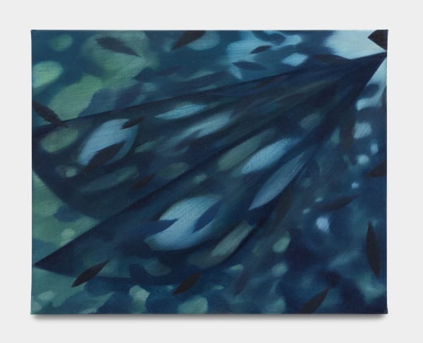 Annette Hur Shadow_08, 2023 Oil on canvas 40.6 x 50.8 cm. 16 x 16 in.