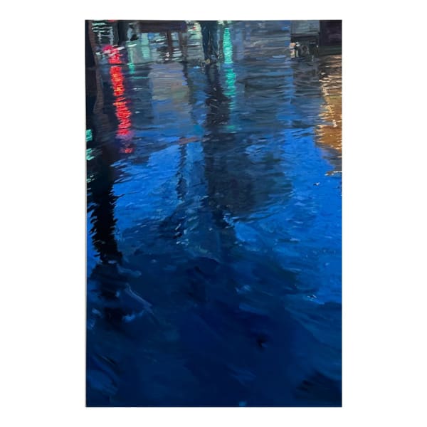 Nick Farhi Chrysocolla Roads (Flautist in Procession), 2024 Oil, pastel, enamel on aluminium 91 x 61 cm. 36 x 24 in.
