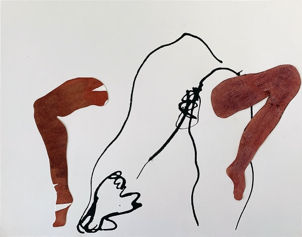 Luzene Hill Goh0014 Collage Ink 16X19 Vinson Art