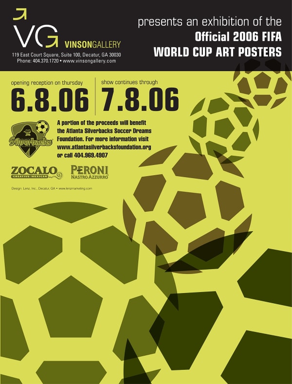 2006 FIFA World Cup art posters exhibition at Vinson Gallery