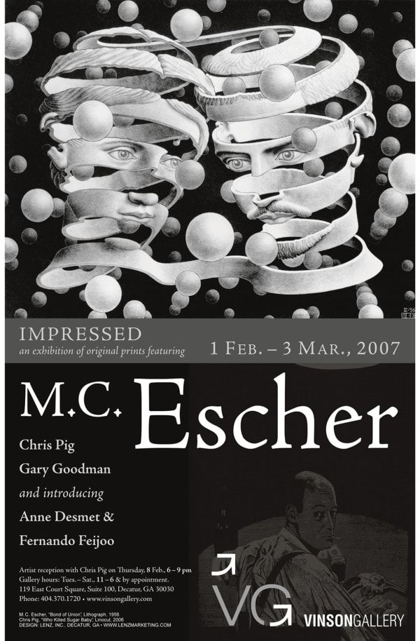 Impressed, print exhibition featuring MC Escher