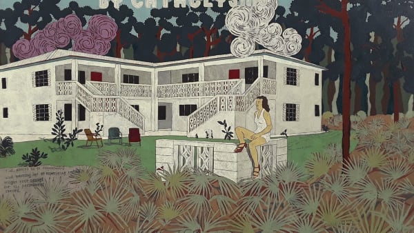 Harry Underwood, Cataclysms, 2022, detail of original painting