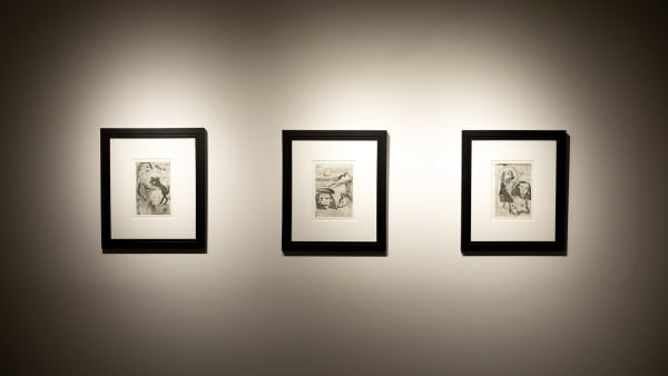 etchings by British artist Gary Goodman at The Sun ATL