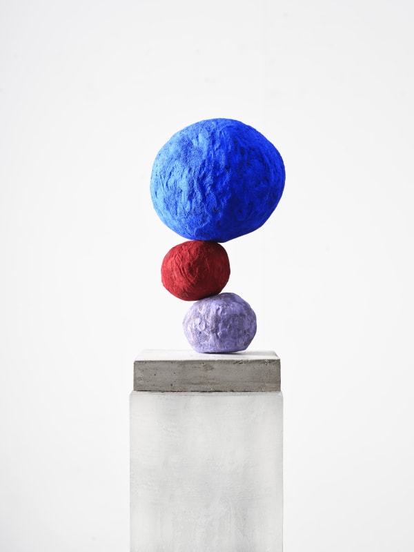Annie Morris - Stack 3, Ultramarine blue, 2024