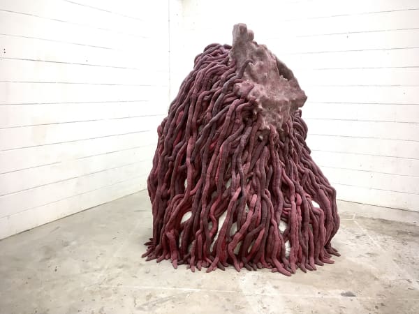 PHYSIS: GRP boulder and tumour, stained lightweight filler for tenticals