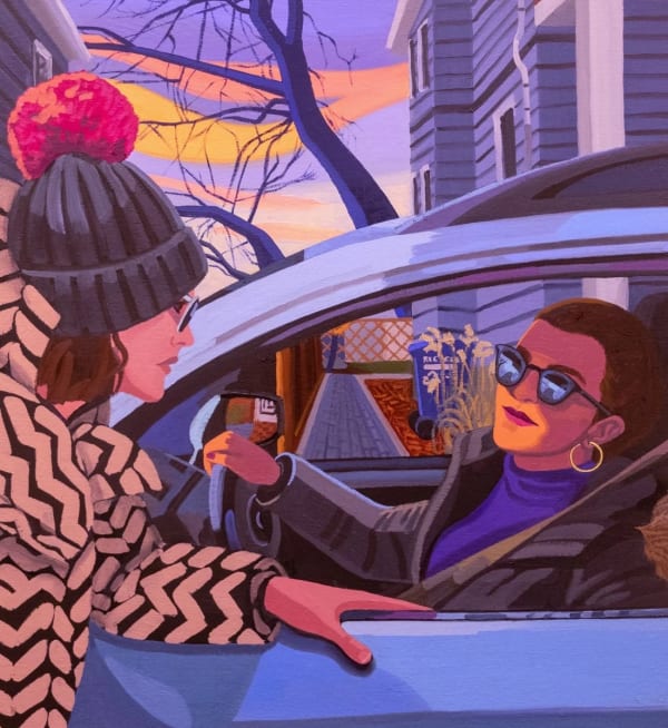 Helena Wurzel Neighbors, 2020 Oil on canvas 24 x 22 in.