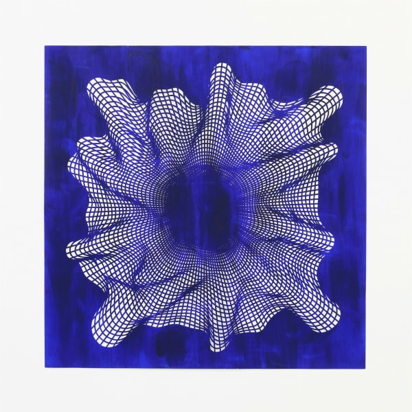 Leigh Suggs Hide and Seek III, 2022 Handcut, acrylic on Yupo 30 x 30 in. Framed: 34 x 34 x 2.25 in.