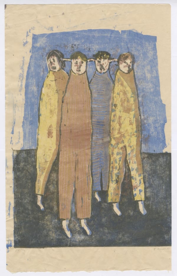 Elizabeth Kaiser Untitled 01, 2019 Woodcut printed ukiyo-e style 15.5 x 10.5 in. $1,000