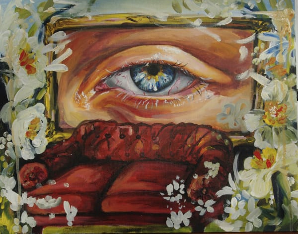 Ula Grabski Surveillance Acrylic paint 16 x 20 in. $200