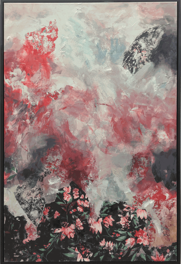 Hung-Ju Kan Pinkwave 2, 2019 Oil painting 37 x 24 in. $ 2,000