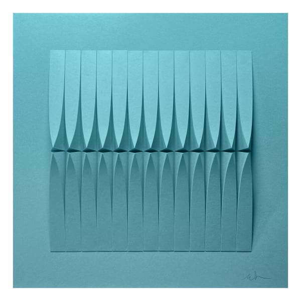 Matthew Shlian, Omoplata 148 (Turquoise), 2022