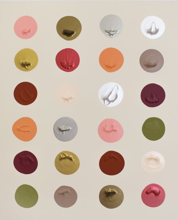 Logan Ledford, Wildflowers on Cream, 2024