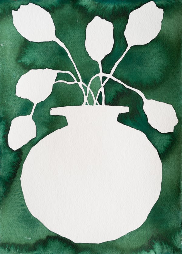 Kate Roebuck, Emerald No Handle Vase, 2024