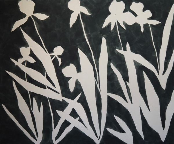 Kate Roebuck, Walking Through Iris Fields, 2024