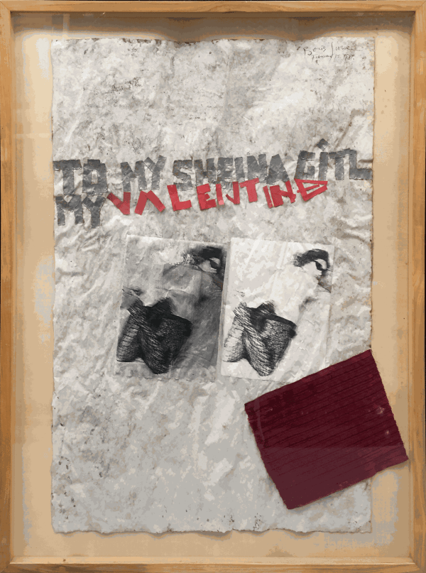 Boris Lurie, To my Sheina Gitl/My Valentine, 1981