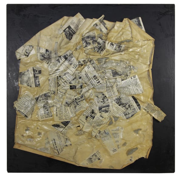 Boris Lurie, Crumpled "Bound and Gagged" , c. 1963