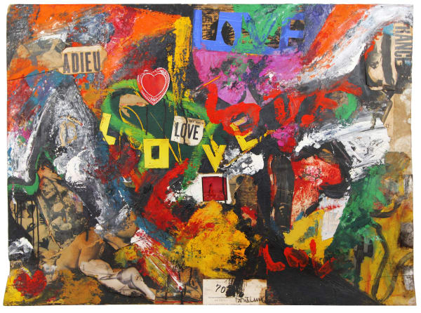 Boris Lurie, Untitled (Adieu Love), c. 1960