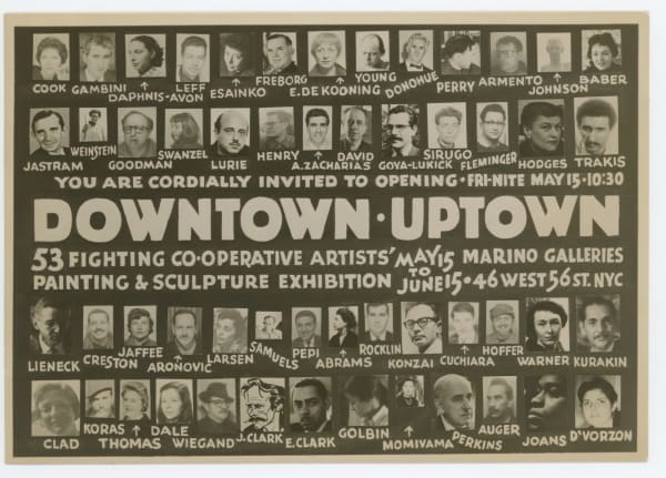 Downtown / Uptown: 53 Fighting Co-operative Artists' Painting & Sculpture Exhibition Marino Galleries, New York, NY