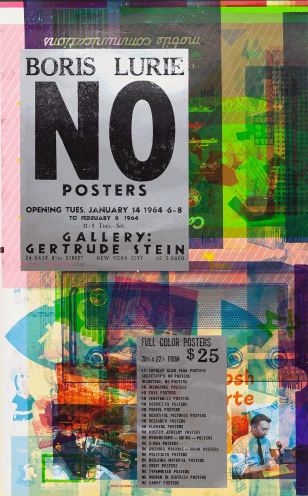 Boris Lurie NO Poster Show Gallery: Gertrude Stein, New York,NY
