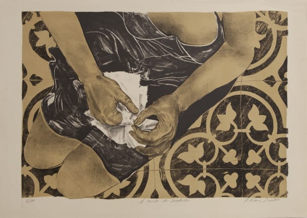 Exposição Mulheres Radicais. O risco do bordado, Liliane Dardot, 1981, litogravura.
