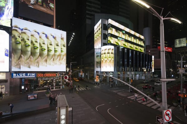 PINK_PARA_1STCHOICE Times Square's electric Billborards US, 2019 Photo courtesy of the artist