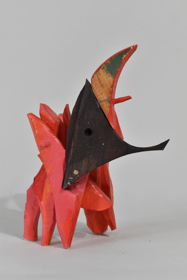 Marie-Thérèse Ross Not I, 2024 Wood and paint 25 x 19 x 11 cm Signed and dated