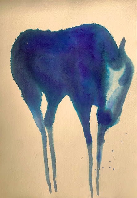 Eugenie Vronskaya, Blue Horse IV, 2024
