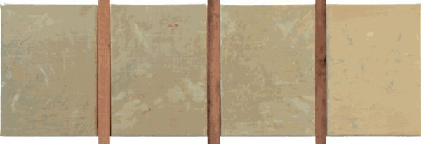 Andrew Hewish, Huperballó (small quadtych), 2025