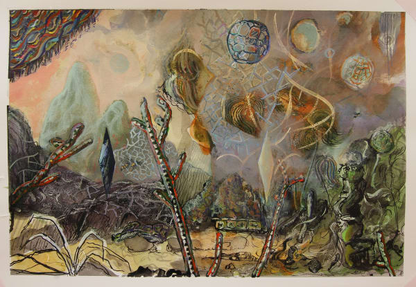 Paul Newman, Study for an island of Anxious Souls, 2025