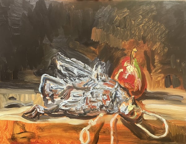 Archie Franks After Chardin, 2024 Oil on canvas 36 x 46 cm Signed and dated verso