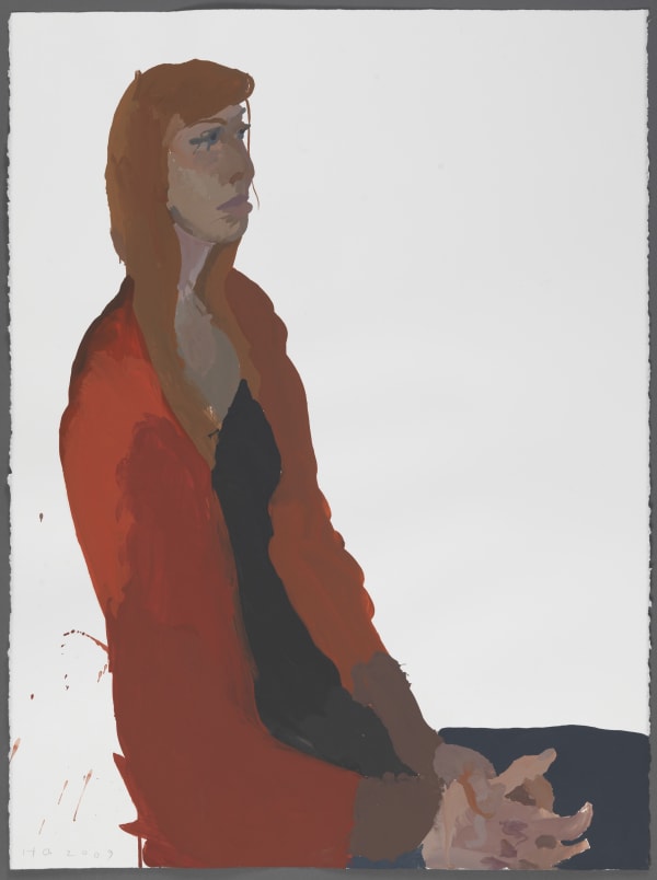 Humphrey Ocean Chloe, 2007 Gouache on paper 77 x 56 cm Signed and dated