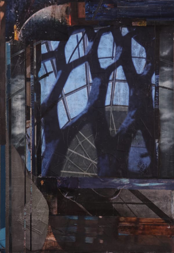 Anna van Oosterom Untitled Transfer collage and acrylic paint on board 58 x 41 cm Signed and dated verso