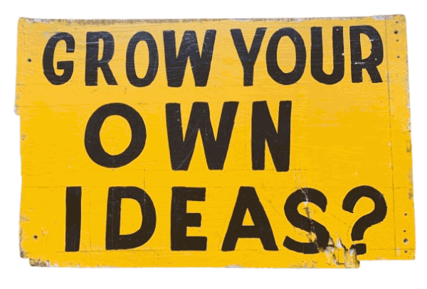Bob and Roberta Smith GROW YOU OWN IDEAS?, 2010 Signwriters' enamel on found wooden panel 37 x 24 cm Signed and dated verso