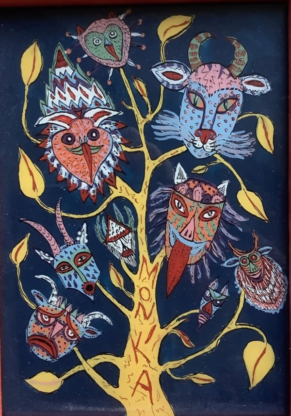 Monika Beisner, Mask Tree, 2009-2019
