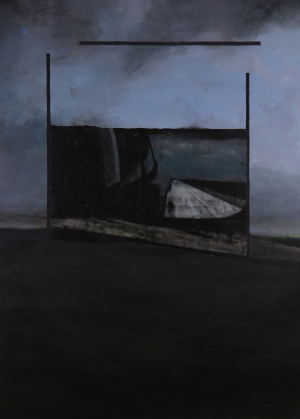 Anna van Oosterom Untitled , 2020 Transfer and acrylic paint on canvas 122 x 91 cm