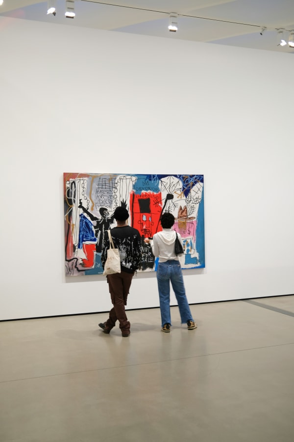The art of Jean-Michel Basquiat in a museum