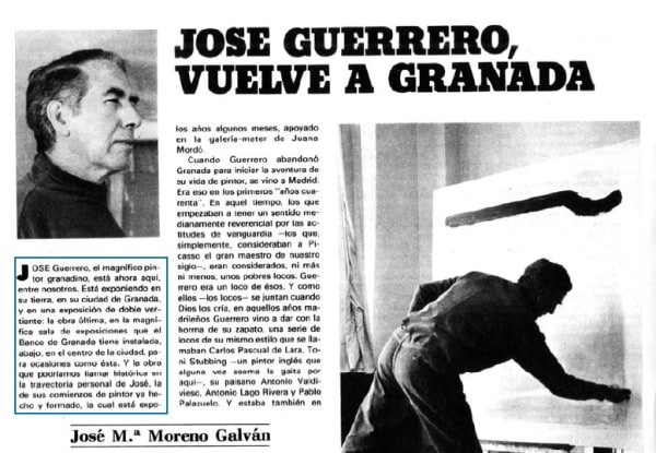 José Guerrero, vuelve a Granada (1976) ⎜José María Moreno Galván