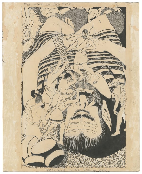 Ruby Winckler, Group of 23 Original Pen and Ink Drawings for a Proposed Illustrated Edition of Homer's Odyssey, 1916-1917