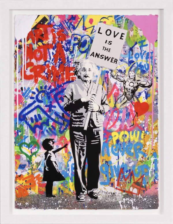 Mr. Brainwash, 'Art is Not a Crime' Einstein, 2021