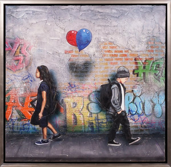 Hijack, 'Static Love' on Canvas, 2021