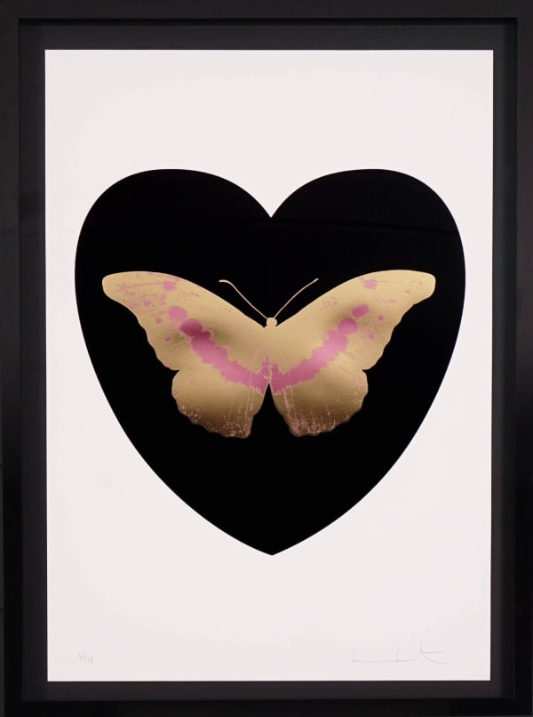Damien Hirst 'I Love You' Butterfly Black/Gold, 2015