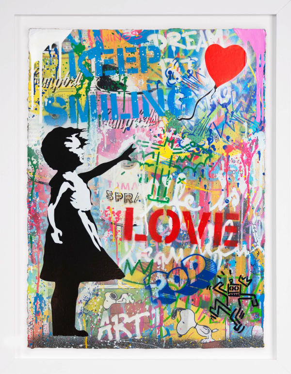 Mr. Brainwash, 'Keep Smiling' Balloon Girl, 2021