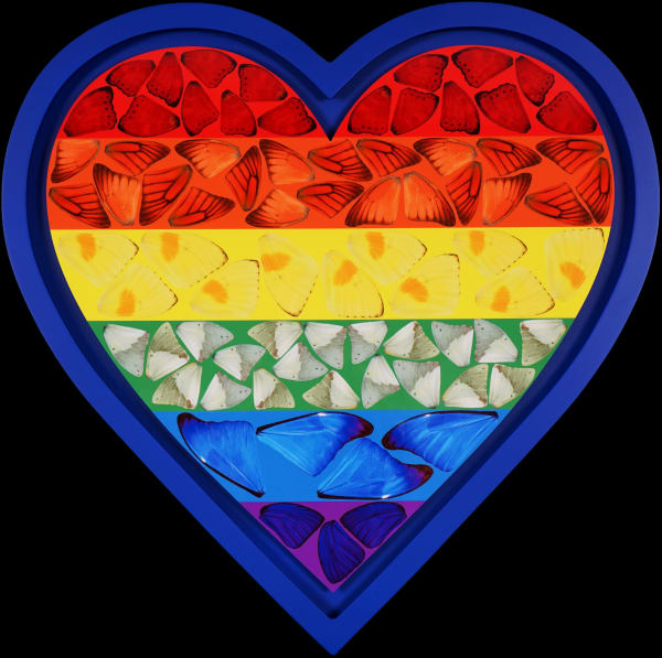 Damien Hirst, 'Rainbow Butterfly Heart,' 2020