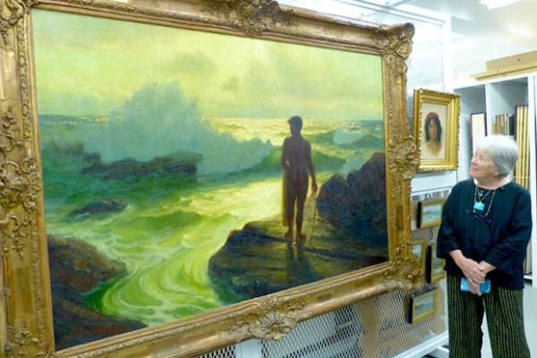 “Oh, I’ve never seen this one before!” said Walden Morton, as Lionel Walden’s Hawaiian Fisherman (1924) appeared between the sliding...